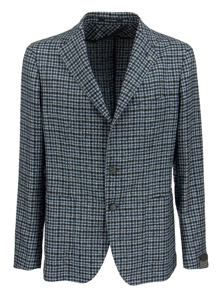 Tagliatore Checked Jacket - Blue
