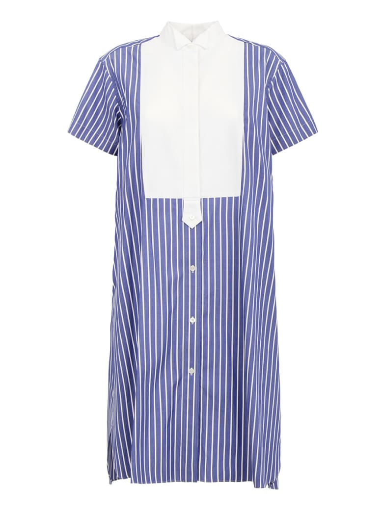 Sacai Cotton Poplin Dress - Stripenavy