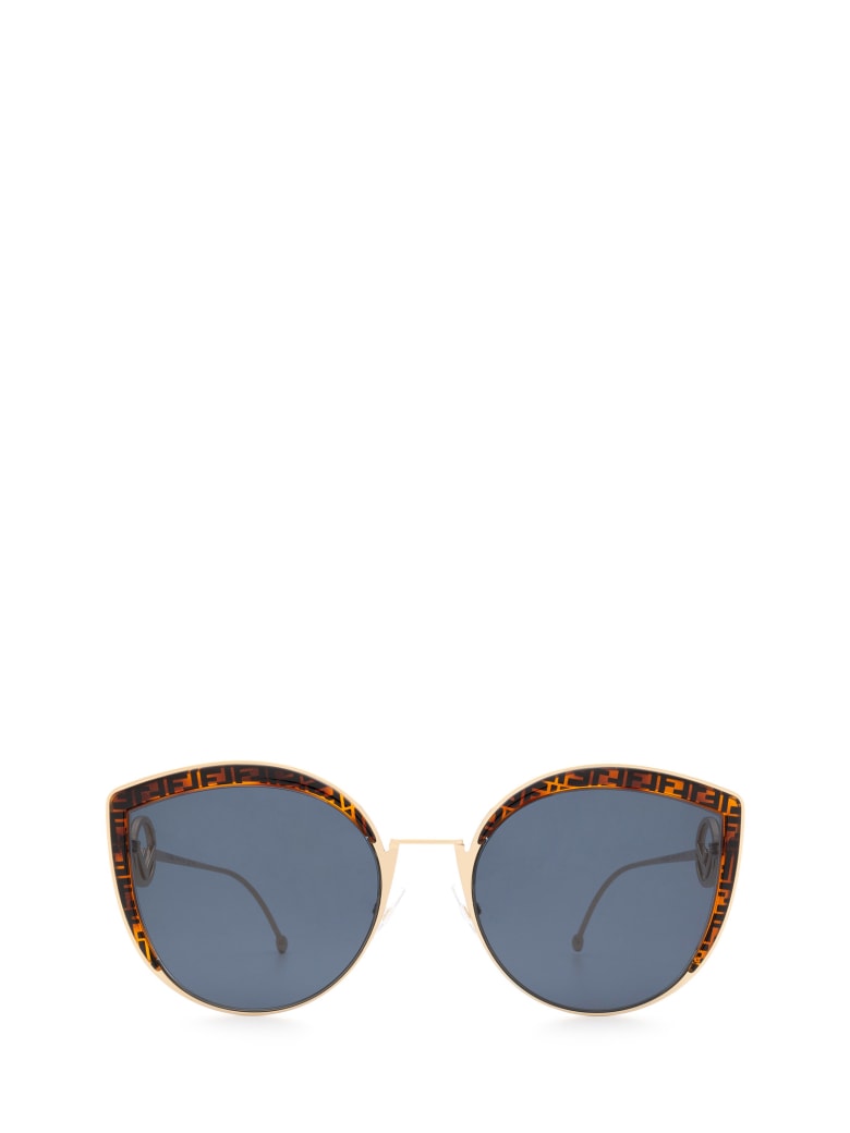 Fendi Fendi Ff 0290/s Gold Sunglasses - Gold
