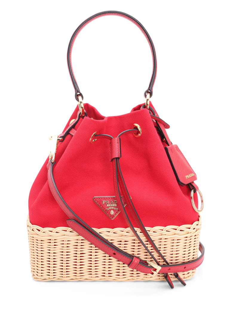 prada cotton tote bag