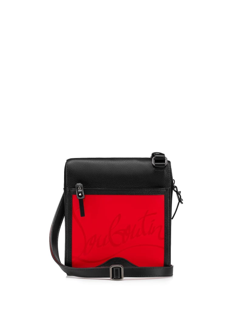 Christian Louboutin Benech Medium Reporter Bag - LOUBI BLACK