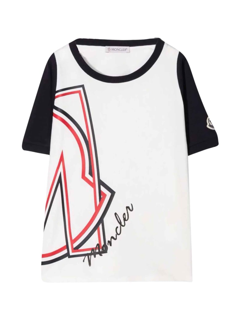 Moncler White T-shir - Bianco