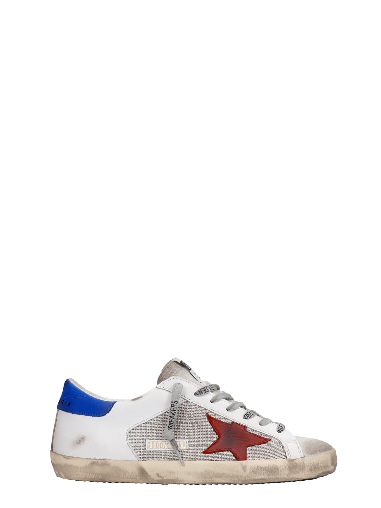 Golden Goose Superstar Sneakers In White Leather - Bianca