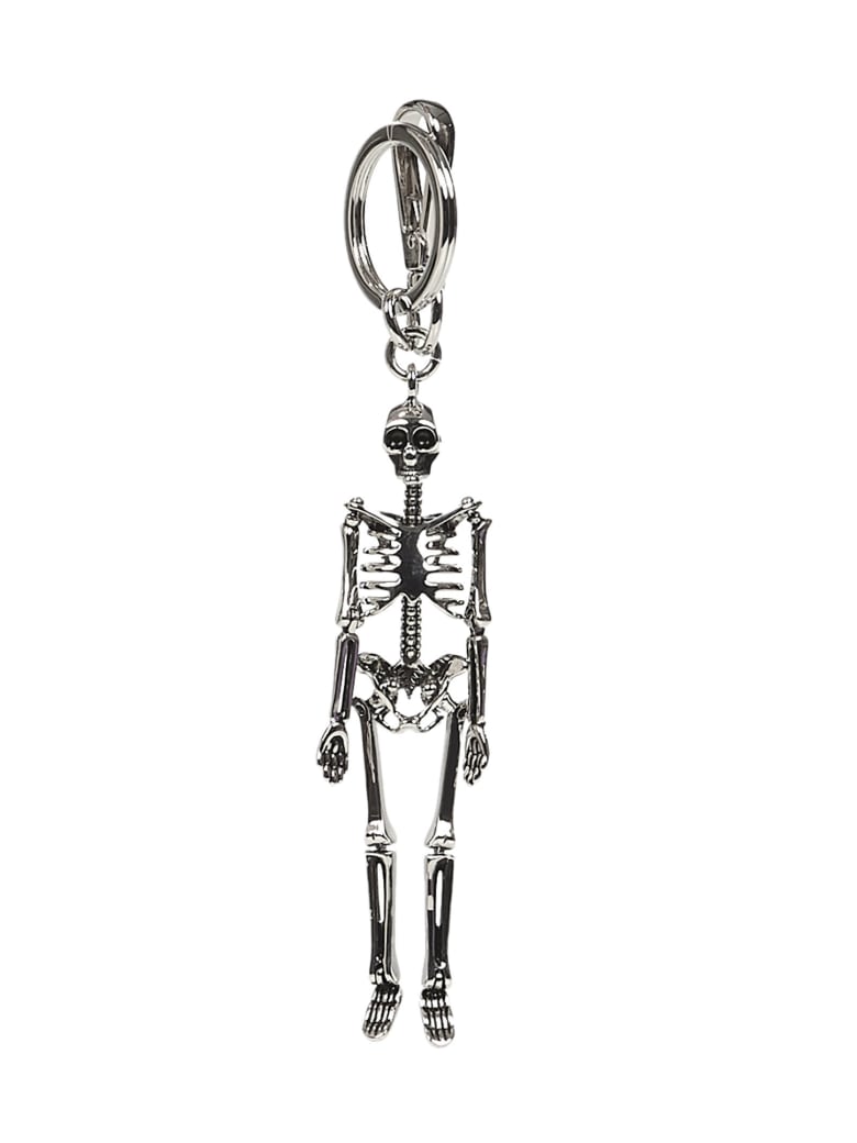 Alexander McQueen Skeleton Key Ring - Silver