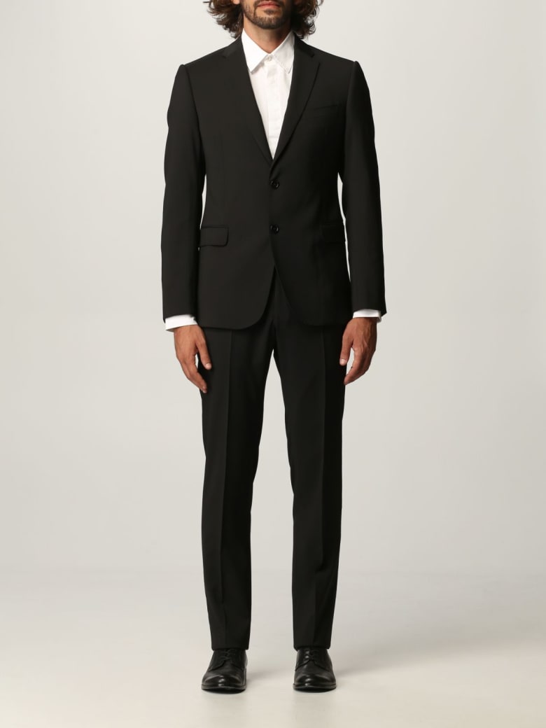 Emporio Armani Suit Emporio Armani Suit In Virgin Wool - Black