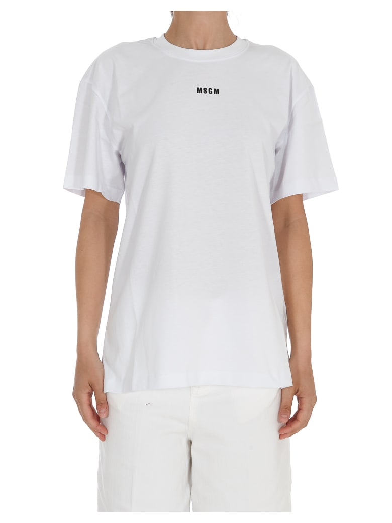 MSGM Logo T-shirt - WHITE