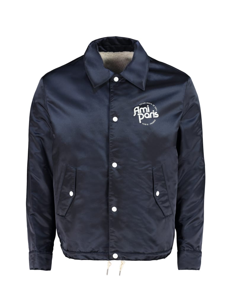 ami nylon bomber jacket