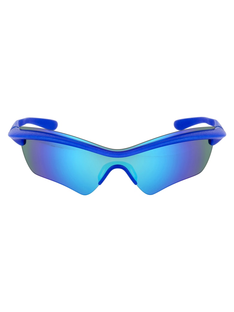 Mykita Mmecho005 Sunglasses - 330 MD30 INTERNATIONAL BLUE | TURQUOISE FLASH MM SHIELD