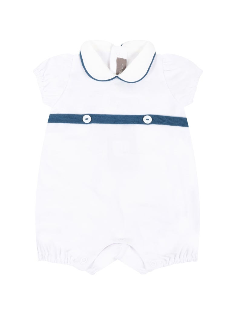 Little Bear White Romper For Babykids - White