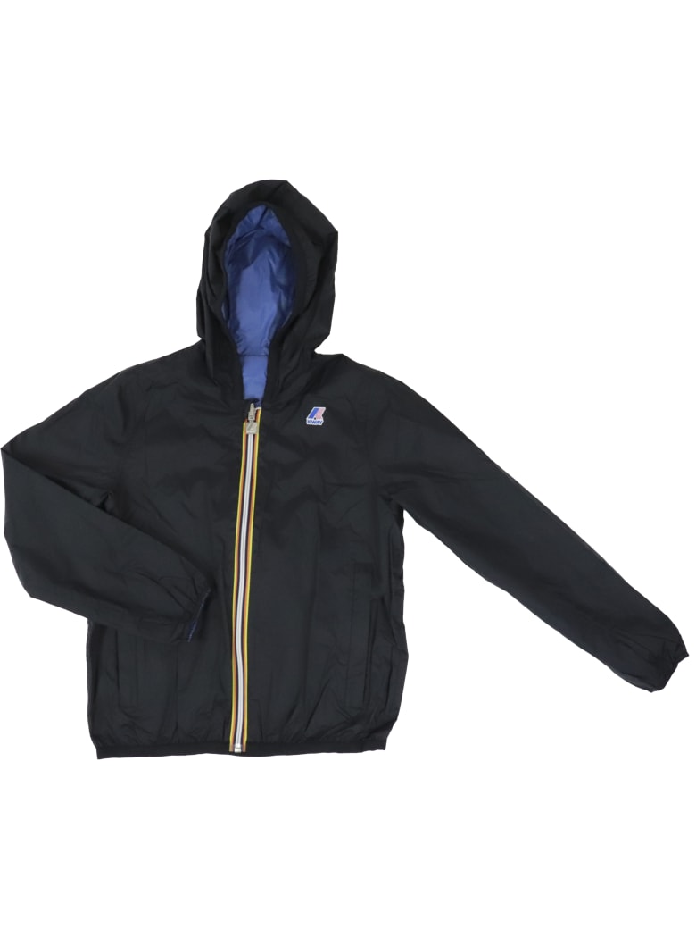 K-Way Jacques Plus Double Jacket - BLACK / BLUE