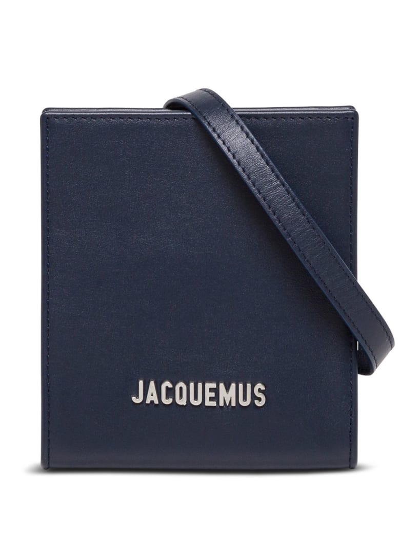 Jacquemus Le Gadjo Crossobdy Bag In Blue Leather - Blu