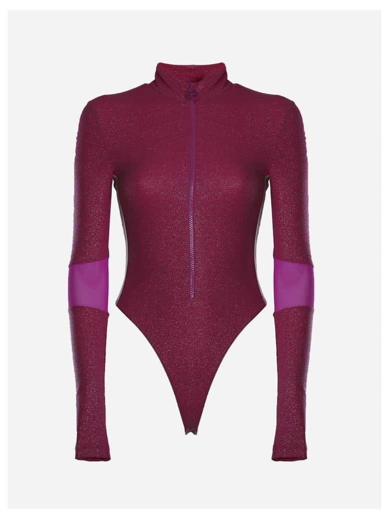 Chiara Ferragni Glitter Body With Eyestar Logo Band - Fucsia