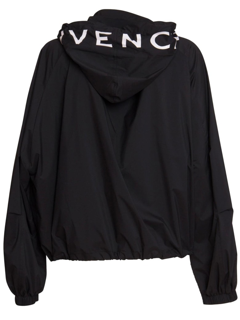 Givenchy Technical Fabric Windbreaker In Black | italist