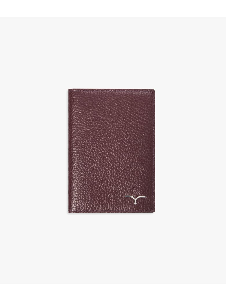 Larusmiani Passport Cover "concorde" - burgundy