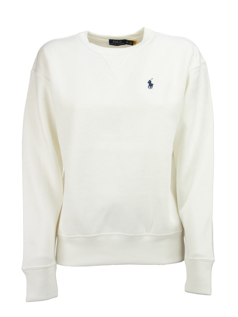 Ralph Lauren Fleece Pullover - White