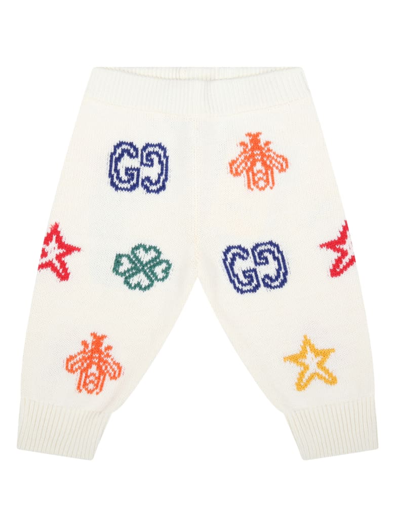 Gucci Ivory Trouser For Babykids - White