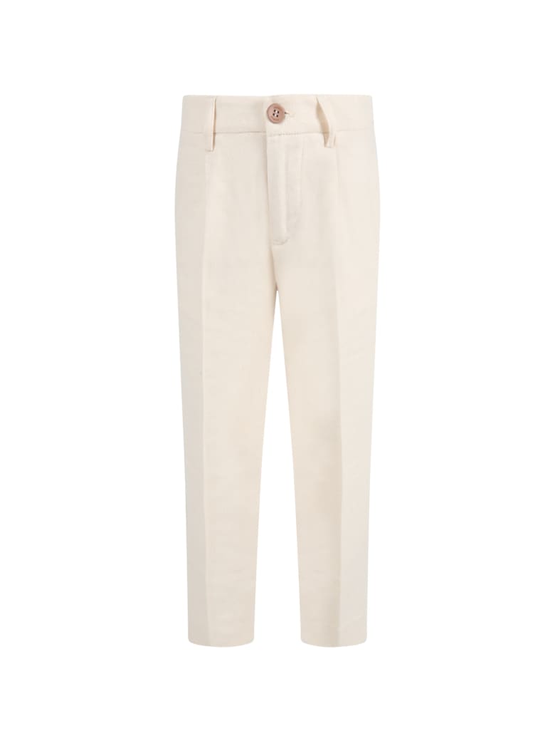 Dondup Ivory Trouser For Boy - Ivory