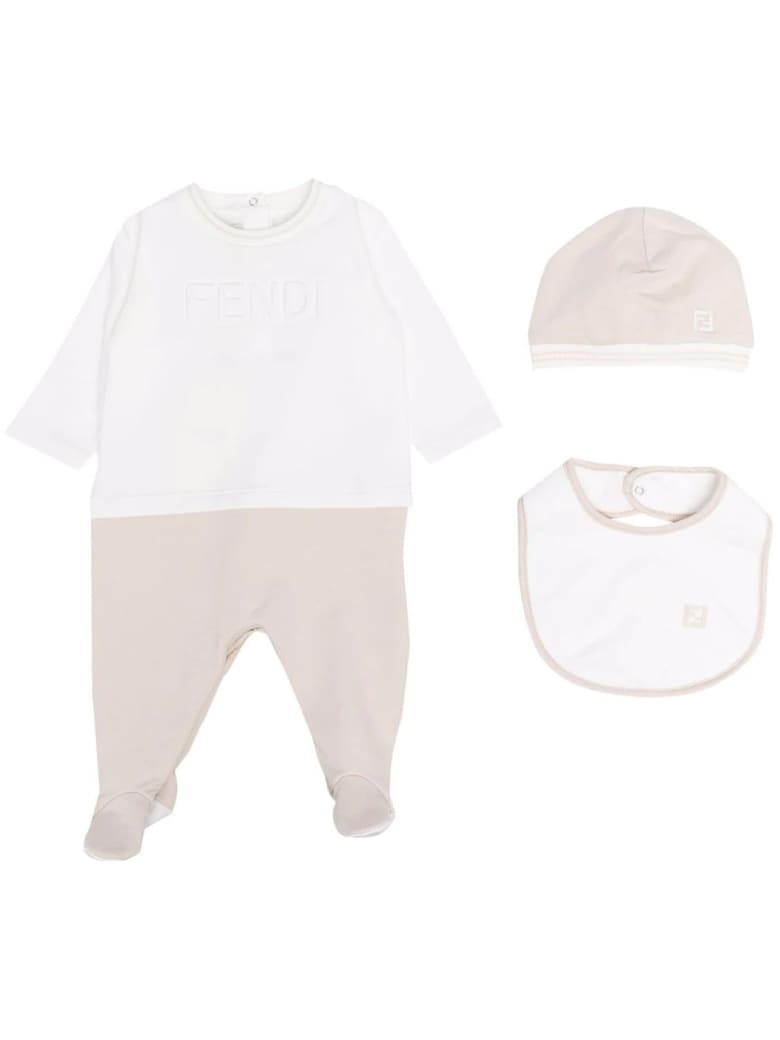 Fendi Set With Logo - Begie