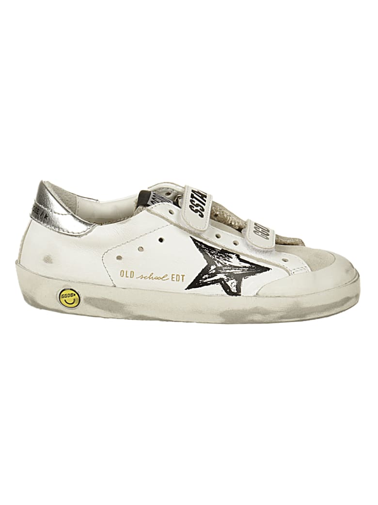 Golden Goose Old School Pensatr Leather Upper And Stripes Suede - 10602