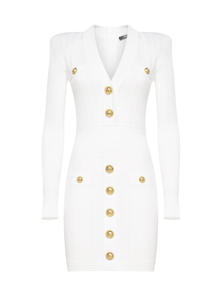 Balmain Dress - Blanc