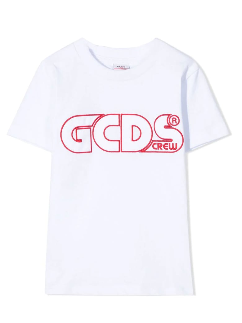 GCDS White Cotton T-shirt - Bianco