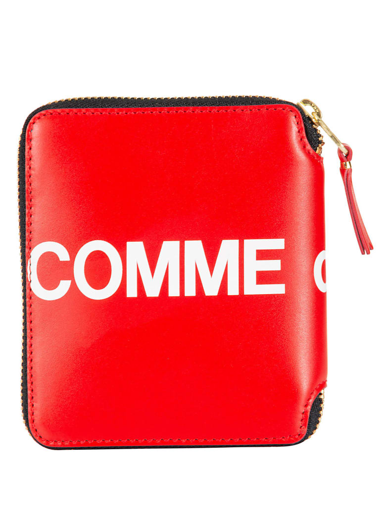 Comme des Garçons Shirt Boy Logo Print Wallet - Red