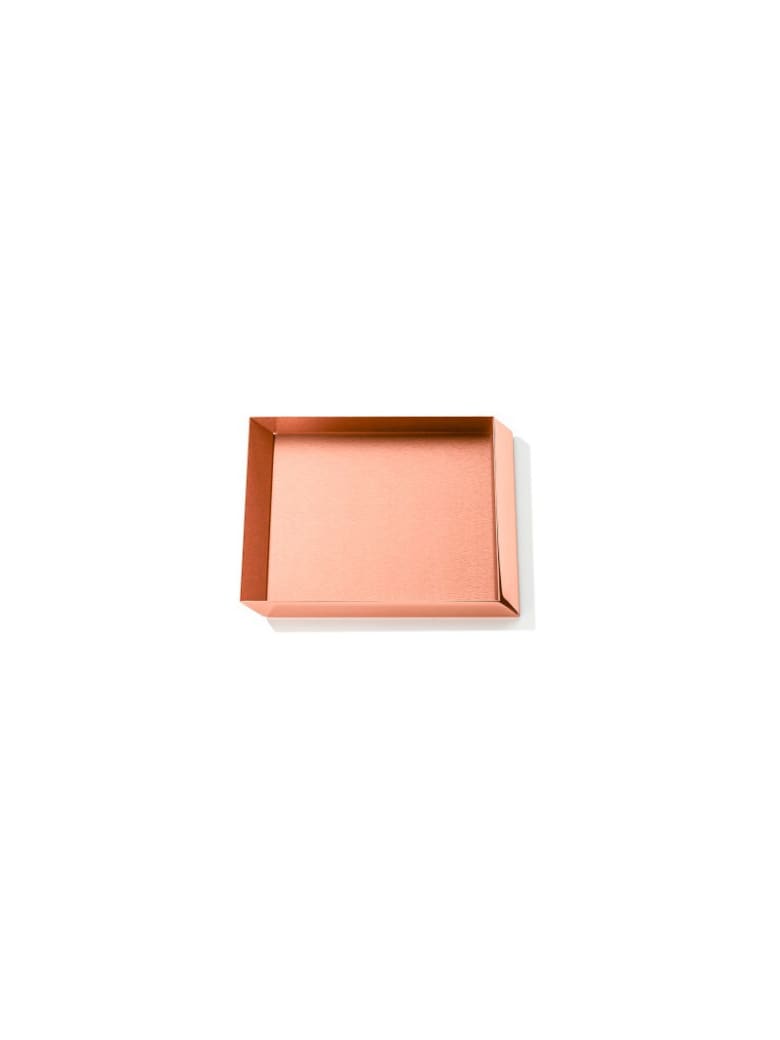 Ghidini 1961 Axonometry - Squared Small Tray Rose Gold - Rose gold