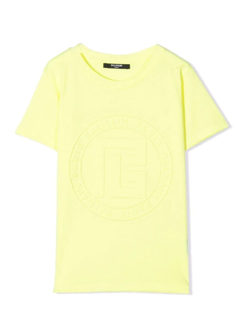 Balmain Yellow Cotton T-shirt - Giallo