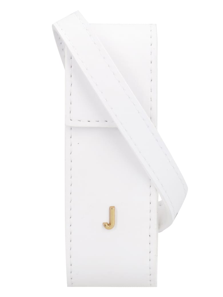 Jacquemus Leather Lipstick Holder - White