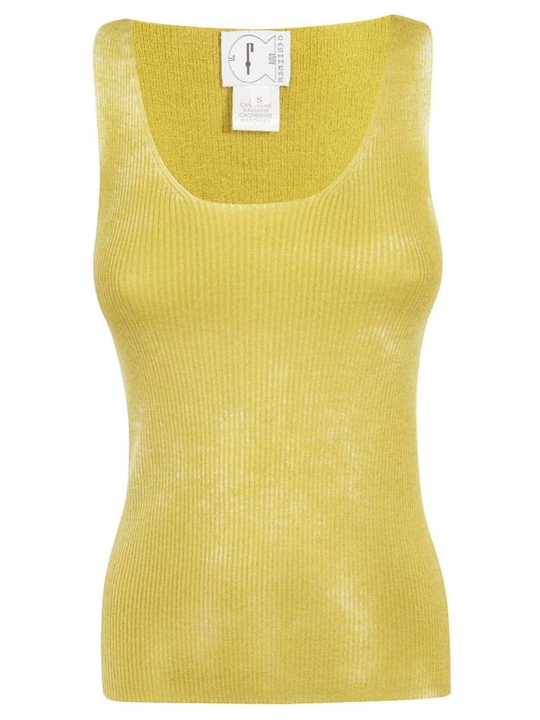f cashmere Striped Tank Top - Butterscotch
