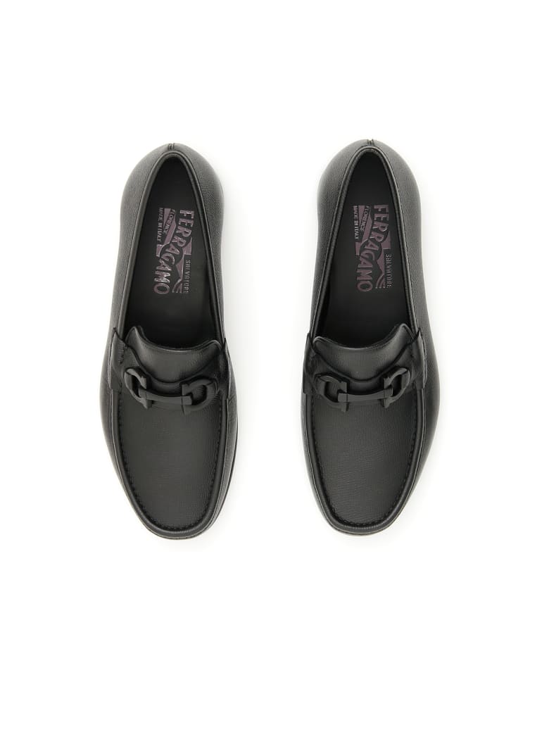 ferragamo crown bit loafer