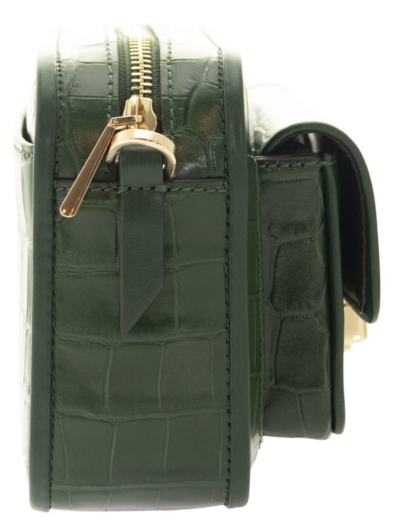 michael kors camera bag green