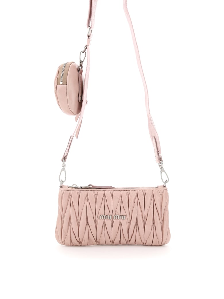 Miu Miu Quilted Mini Bag With Pouch