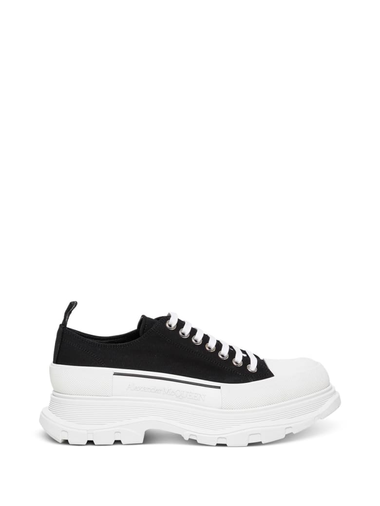 Alexander McQueen Tread Slick Lace-up Sneakers - Black