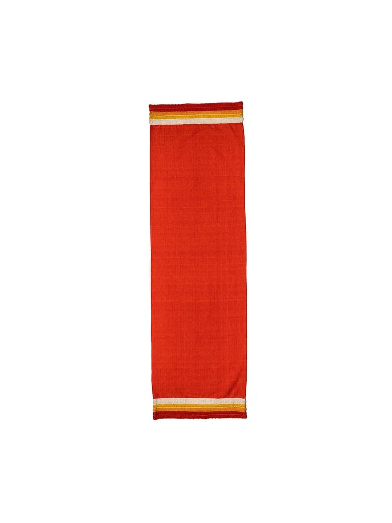 Le Botteghe su Gologone Runner Cotton 130x50 Cm - Red