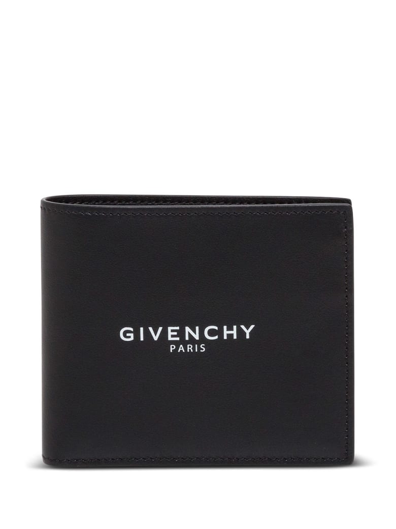 Givenchy Bifold Fragment Leather Wallet - Nero