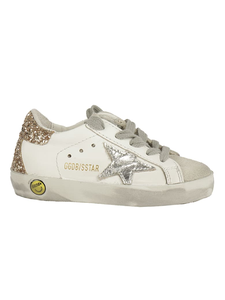 Golden Goose Super Star Leather Upper Laminated Star Glitter He - 10479