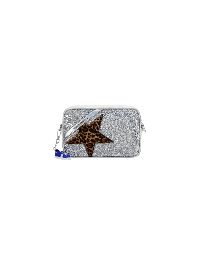 Golden Goose Glitter Star Bag - Silver/leo
