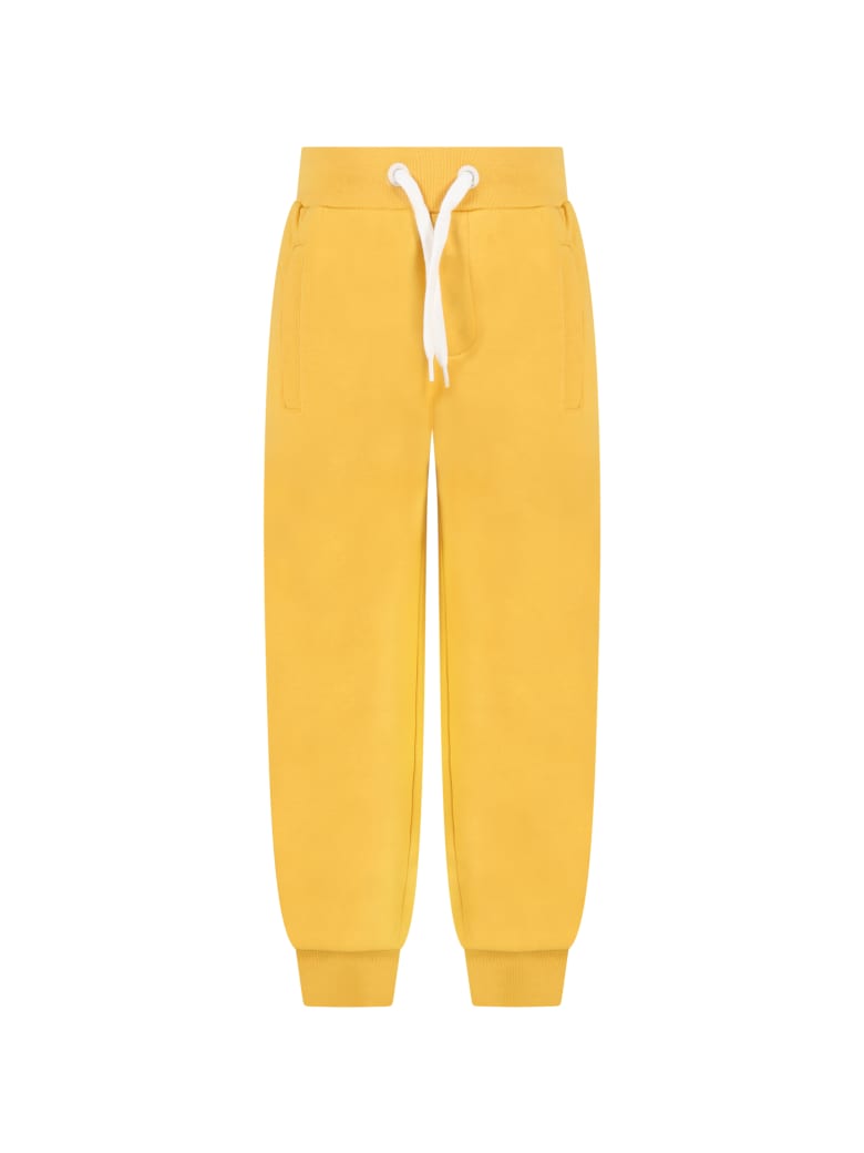 yellow sweatpants