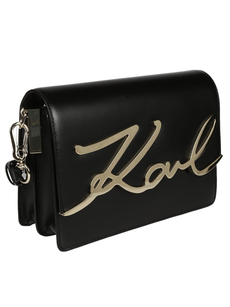 Karl Lagerfeld Signature Logo Shoulder Bag | italist