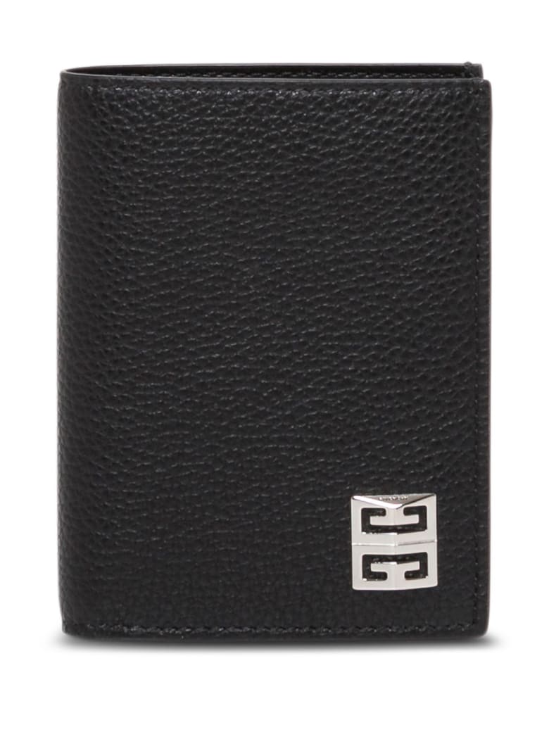Givenchy Black Leather Card Holder With Logo - Black