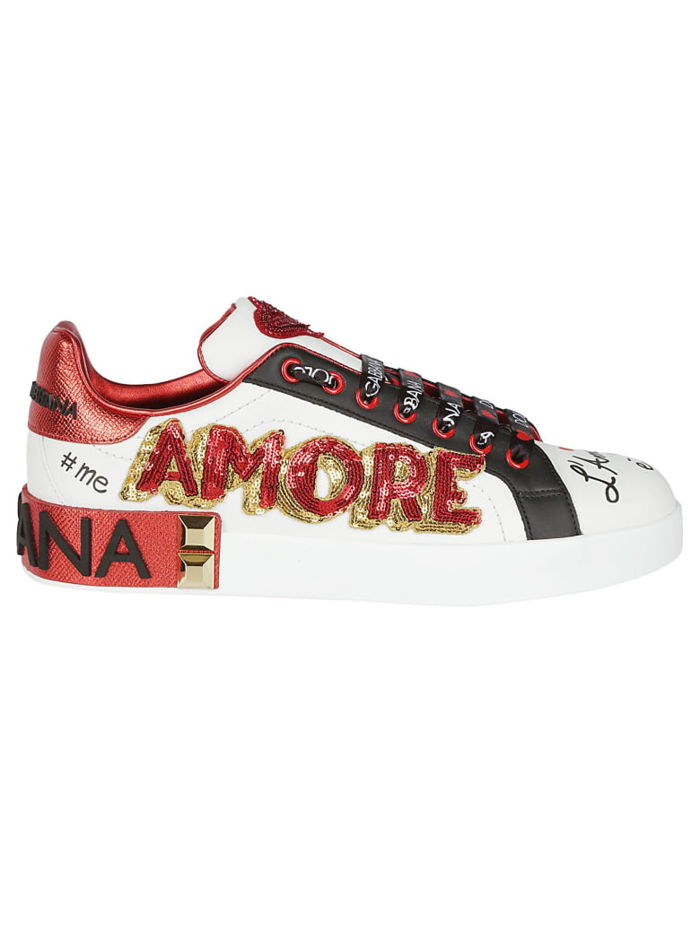 Dolce & Gabbana Graffiti Print Sneakers | italist, ALWAYS LIKE A SALE
