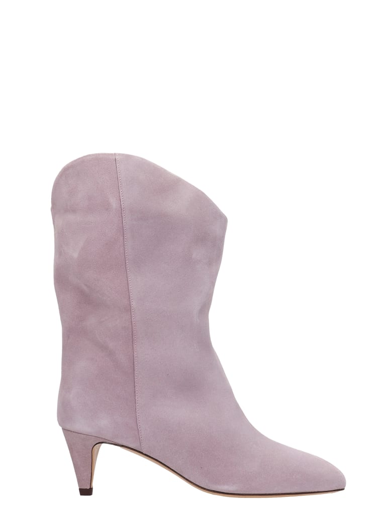 rose pink ankle boots