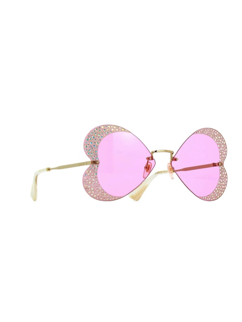 Gucci GG0897S Sunglasses - Gold Gold Pink