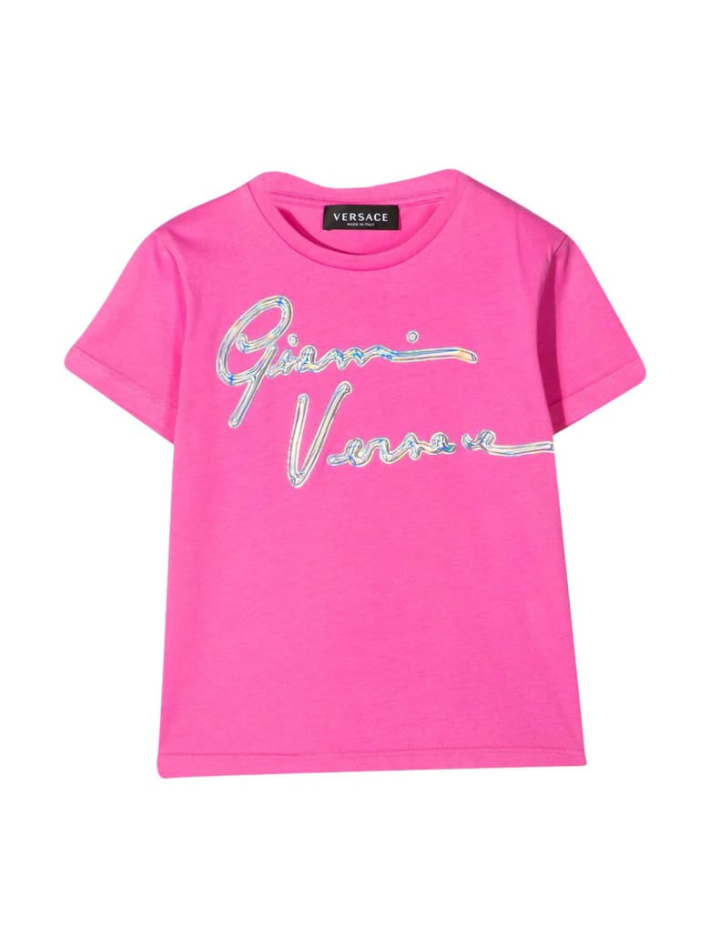 Versace Pink T-shirt - Fuxia/argento
