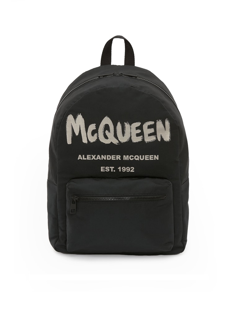 Alexander McQueen Metropolitan Backpac - Black Ivory