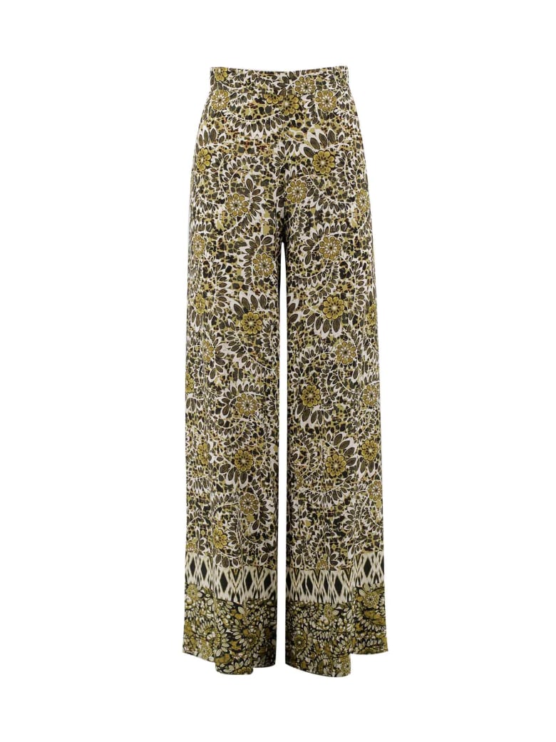 D.Exterior Floral Print Trousers - Fantasy