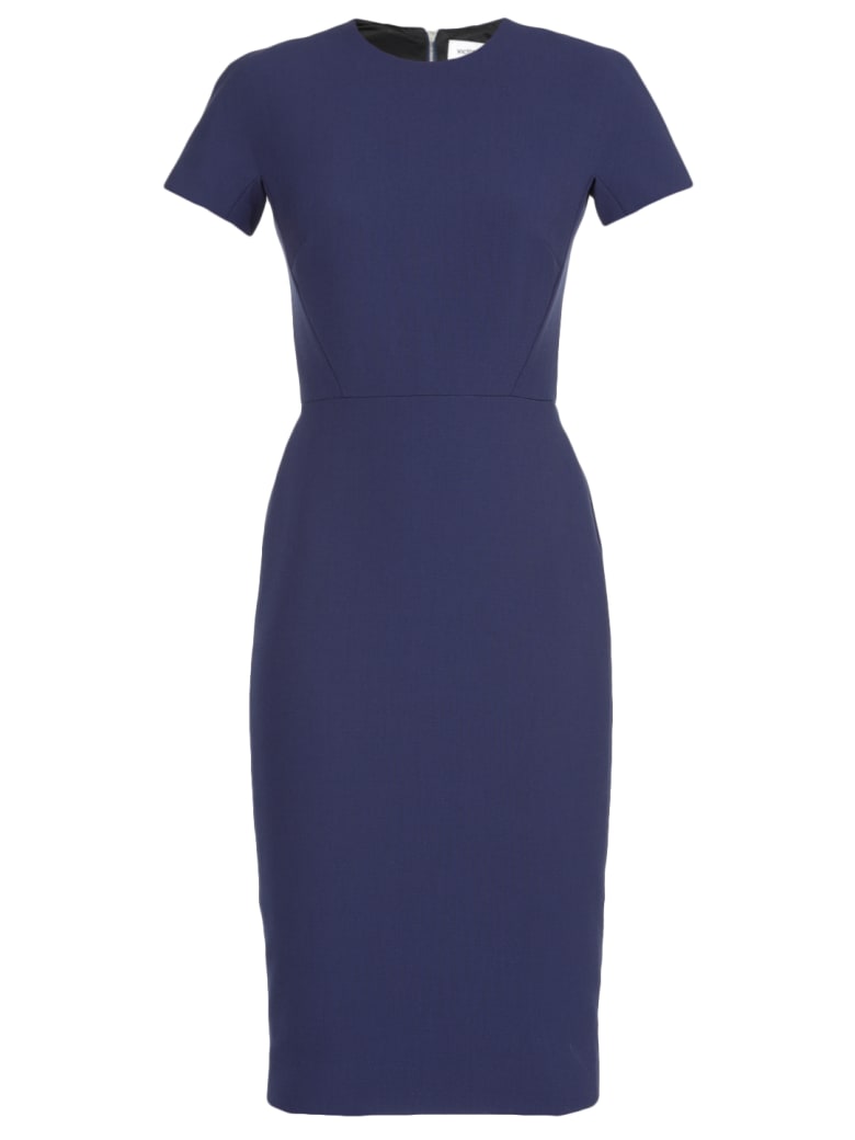 Victoria Beckham Fitted T-shirt Dress - INDIGO