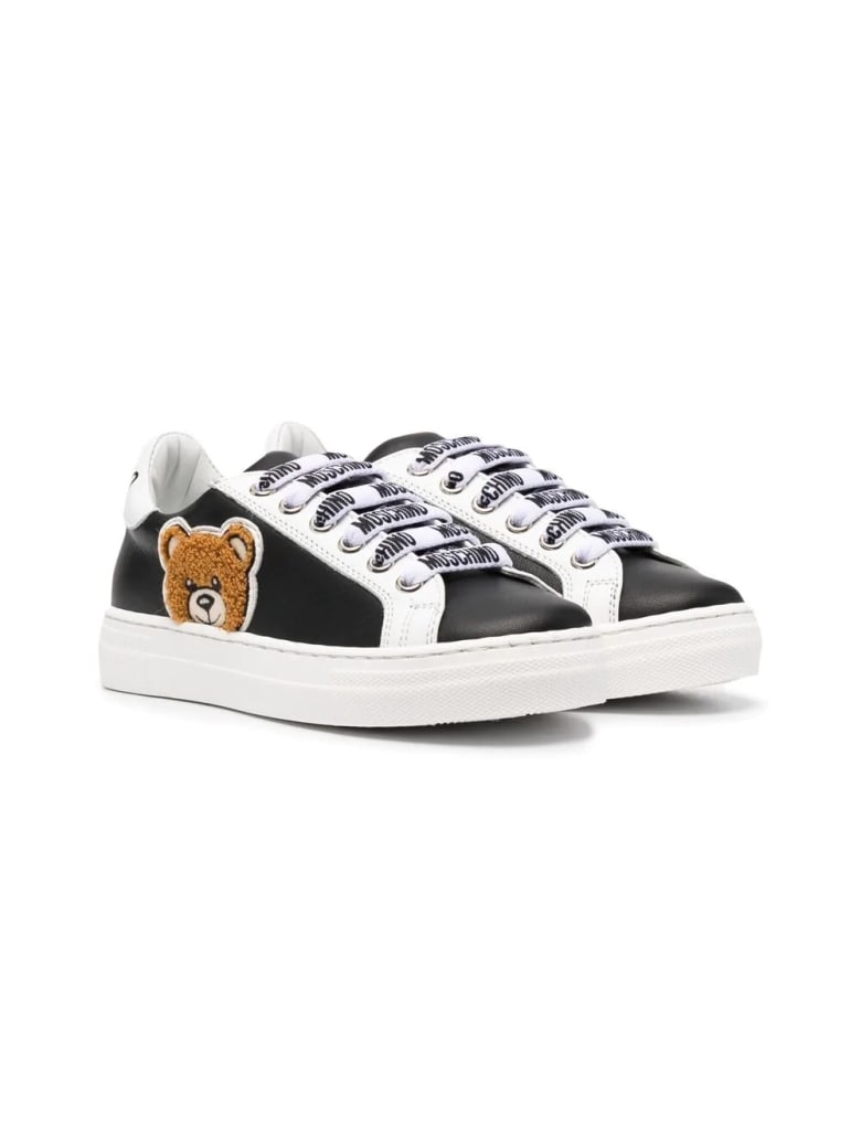 Moschino Sneakers With Applications - Black