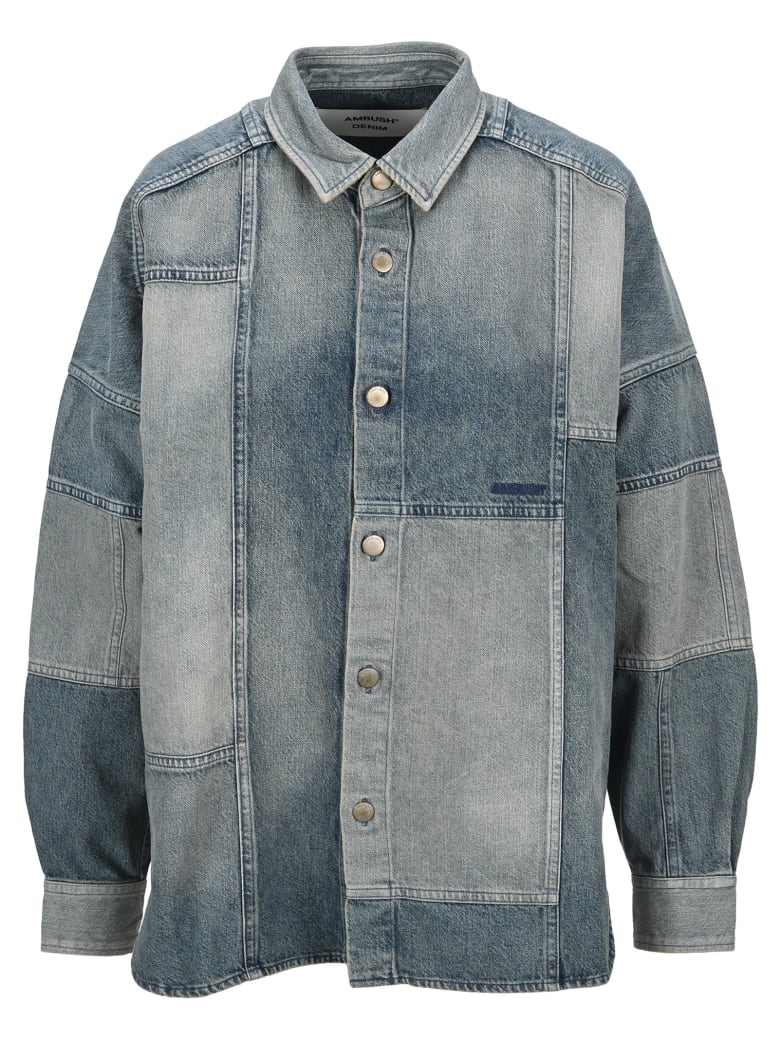 AMBUSH Patchwork Denim Shirt - Denim